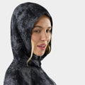 Women's Classic Thermal Merino Base Layer 1/2 Zip Hoodie Rosewood Heather - ver - 3