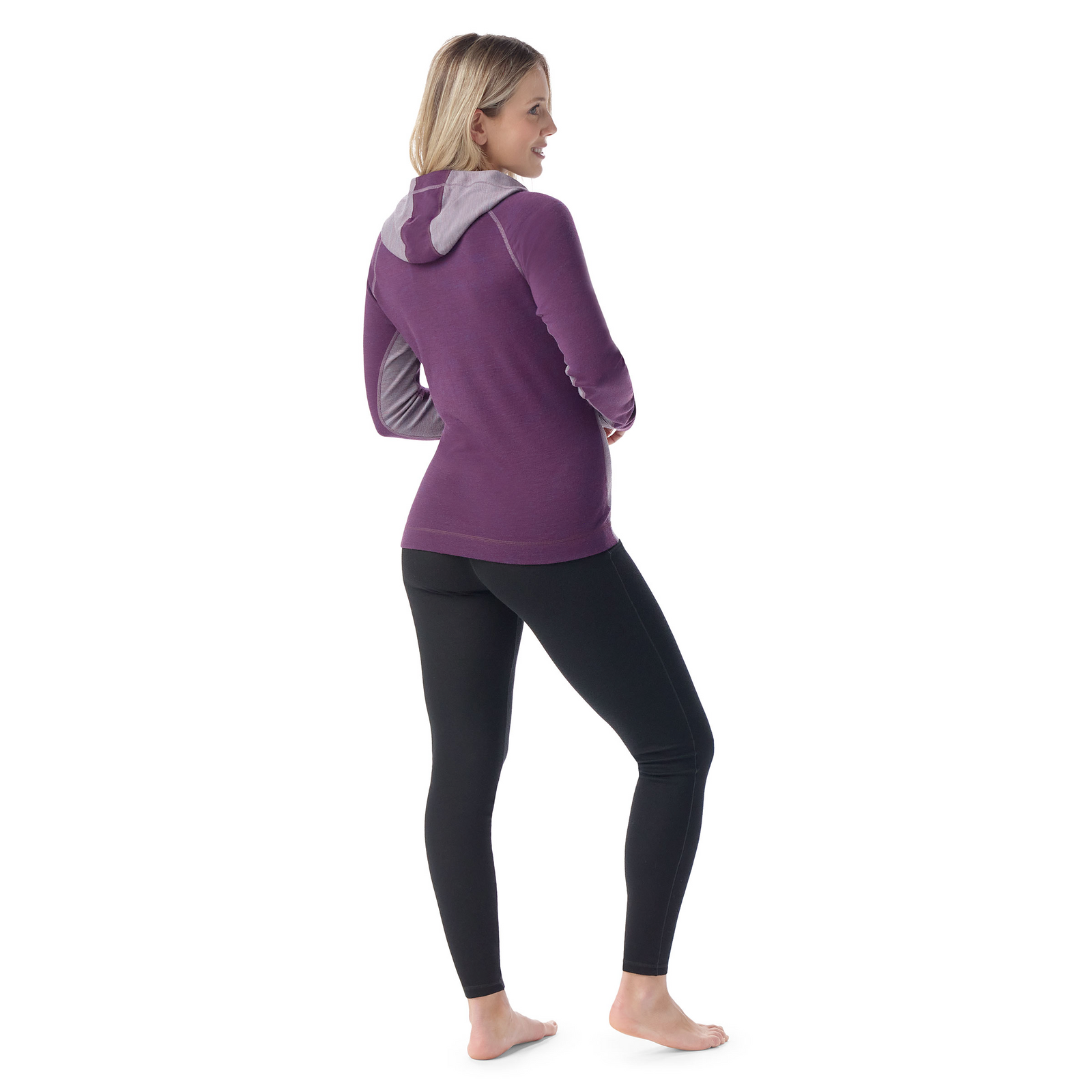 Haut de base à capuchon et demi-glissière Classic Thermal Merino pour femmes  - voir - 6