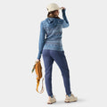 Women's Classic Thermal Merino Base Layer 1/2 Zip Hoodie Rosewood Heather - ver - 2
