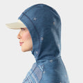 Women's Classic Thermal Merino Base Layer 1/2 Zip Hoodie Rosewood Heather - ver - 3