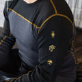 Haut de base à encolure ronde et contraste de couleurs Classic Thermal Merino pour hommes  - voir - 21