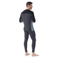 Men's Classic Thermal Merino Base Layer Colorblock Crew Charcoal-Honey Gold - ver - 6