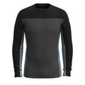 Men's Classic Thermal Merino Base Layer Colorblock Crew Charcoal-Honey Gold - ver - 7