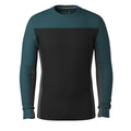 Men's Classic Thermal Merino Base Layer Colorblock Crew Charcoal-Honey Gold - ver - 15