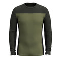 Men's Classic Thermal Merino Base Layer Colorblock Crew Charcoal-Honey Gold - ver - 3
