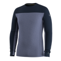 Men's Classic Thermal Merino Base Layer Colorblock Crew Boxed Twilight Blue-Black - ver - 3