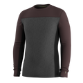 Men's Classic Thermal Merino Base Layer Colorblock Crew Boxed Twilight Blue-Black - ver - 7