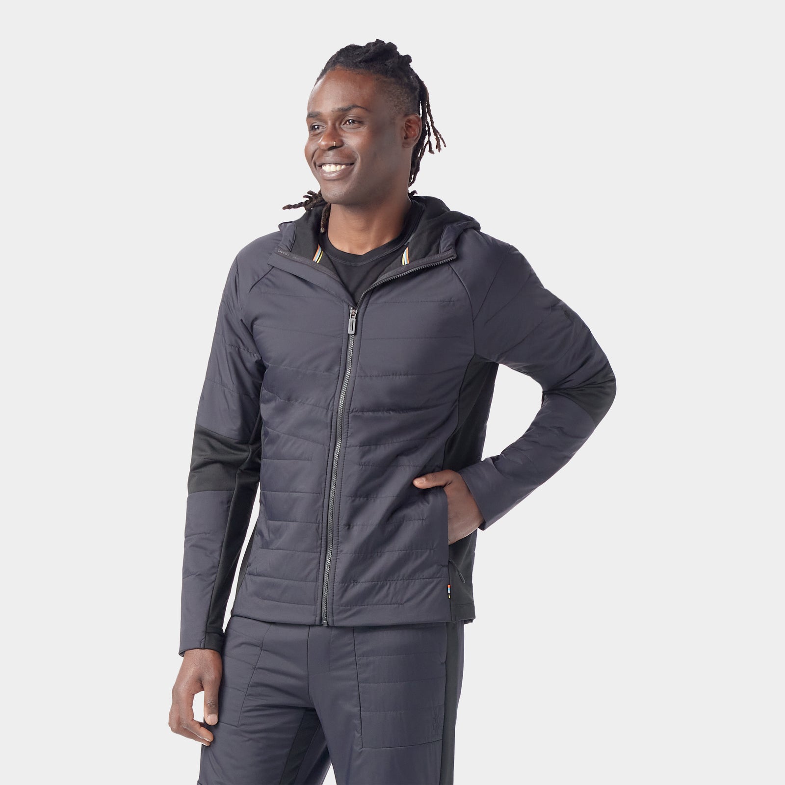 Men's Smartloft Hooded Jacket Black - ver - 1