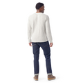 Men's Waffle Long Sleeve Henley Toffee Cream Heather - ver - 2