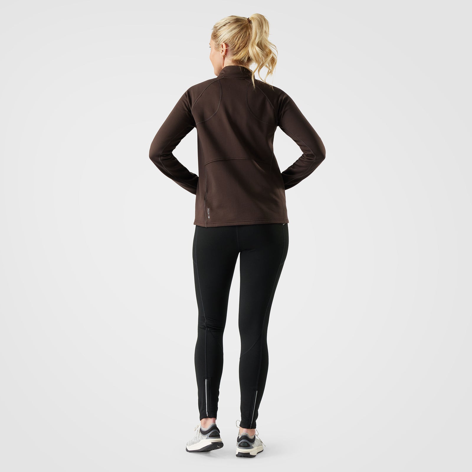 Women's Active Fleece Full Zip Mink - ver - 2