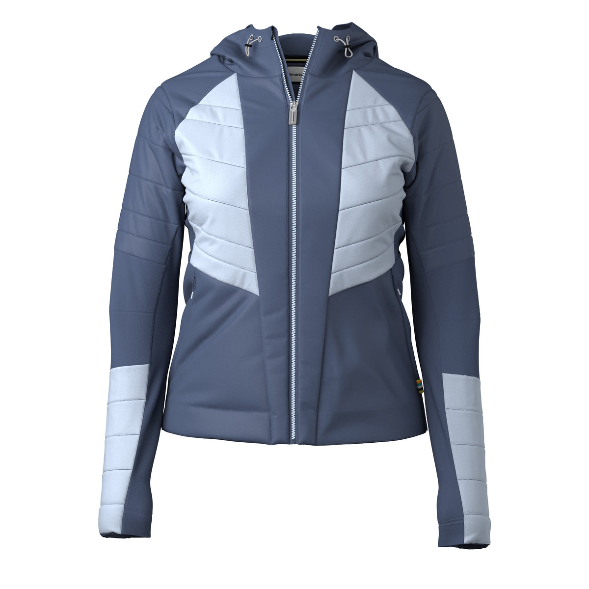 Women's Smartloft Hooded Jacket Icy Nightfall Blue - 3