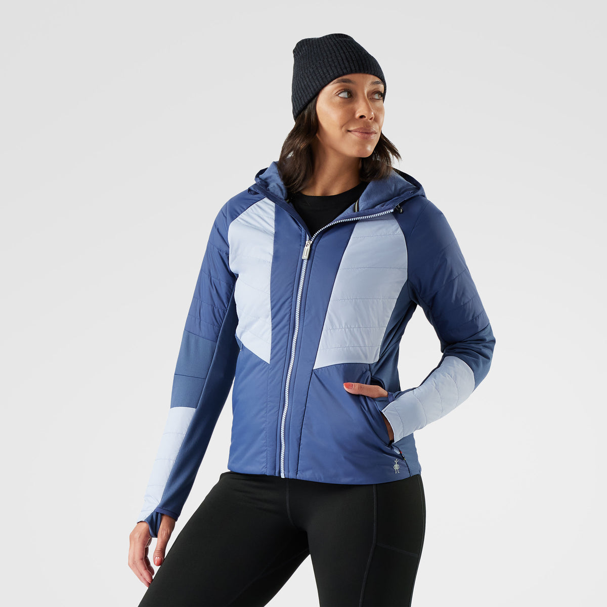 Women's Smartloft Hooded Jacket Icy Nightfall Blue - 1