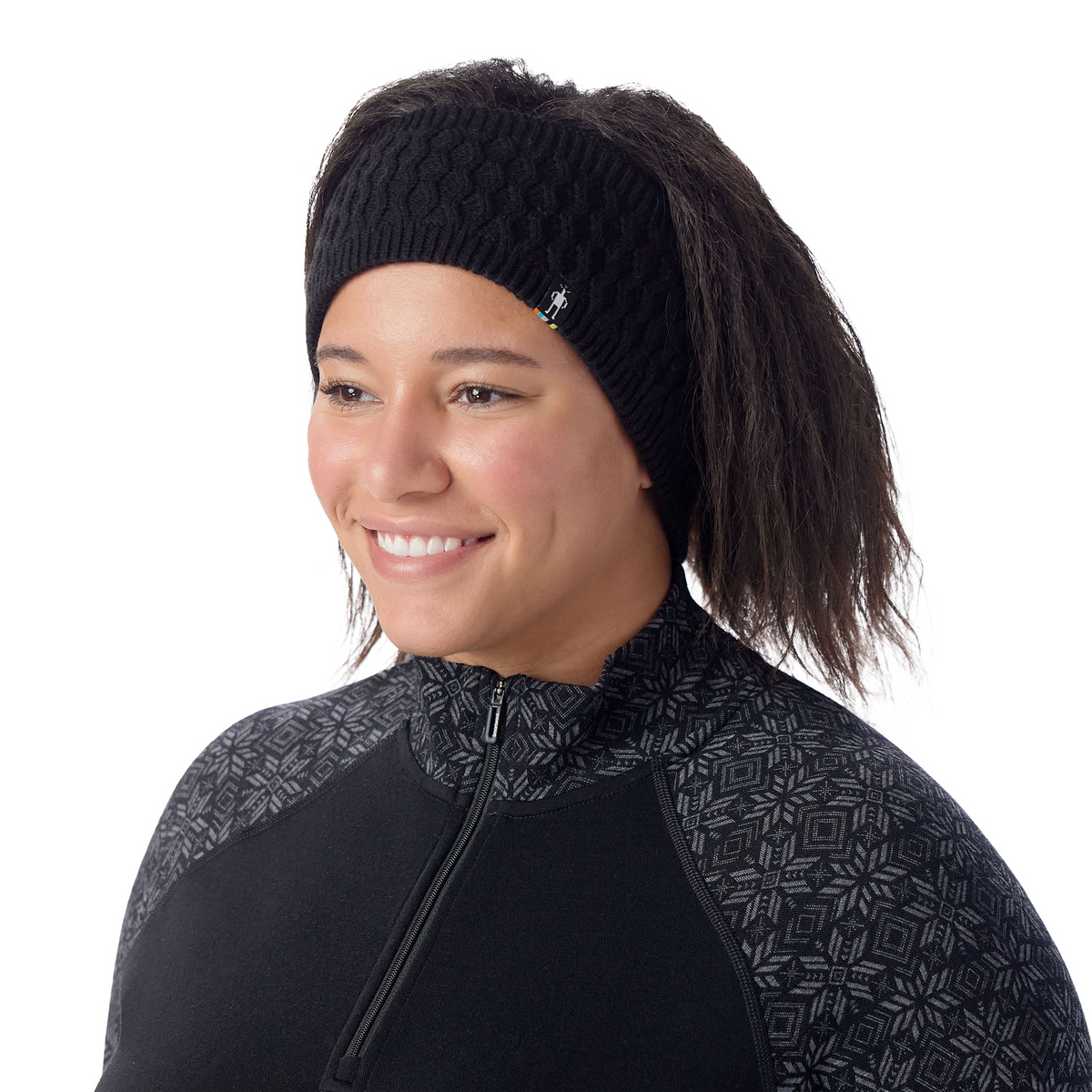 Fleece Lined Headband Dusty Teal Heather - ver - 1