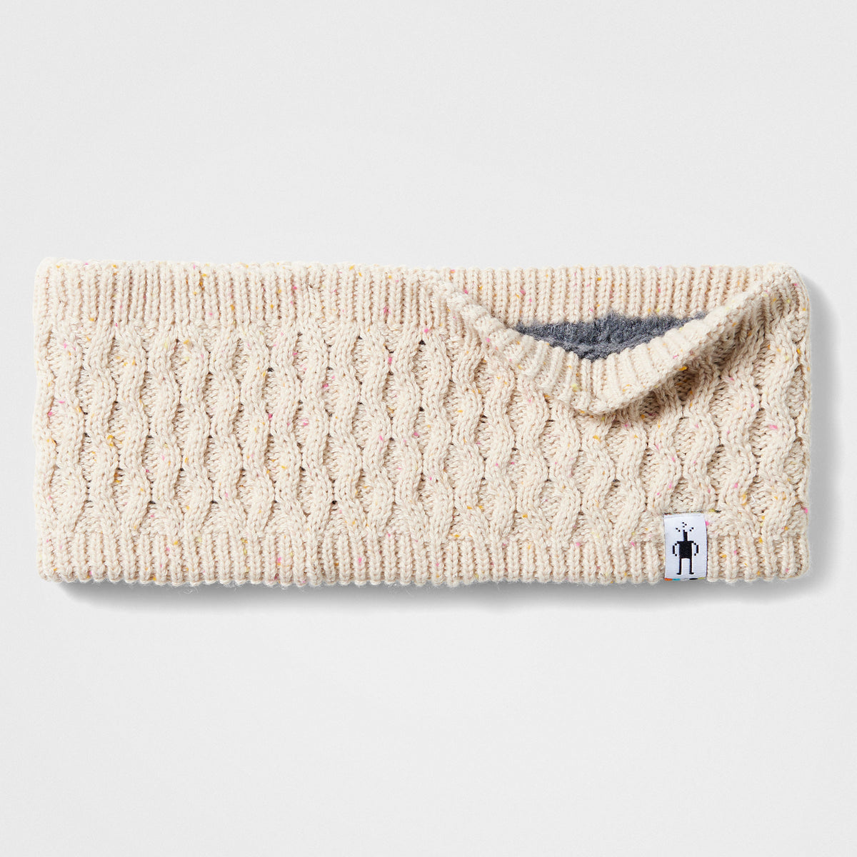 SmartWool Fleece-Lined Headband Merino Wool Blend Adult Pink NWT Plush Lining Fleece Lined Headband - Almond Donegal main image 3