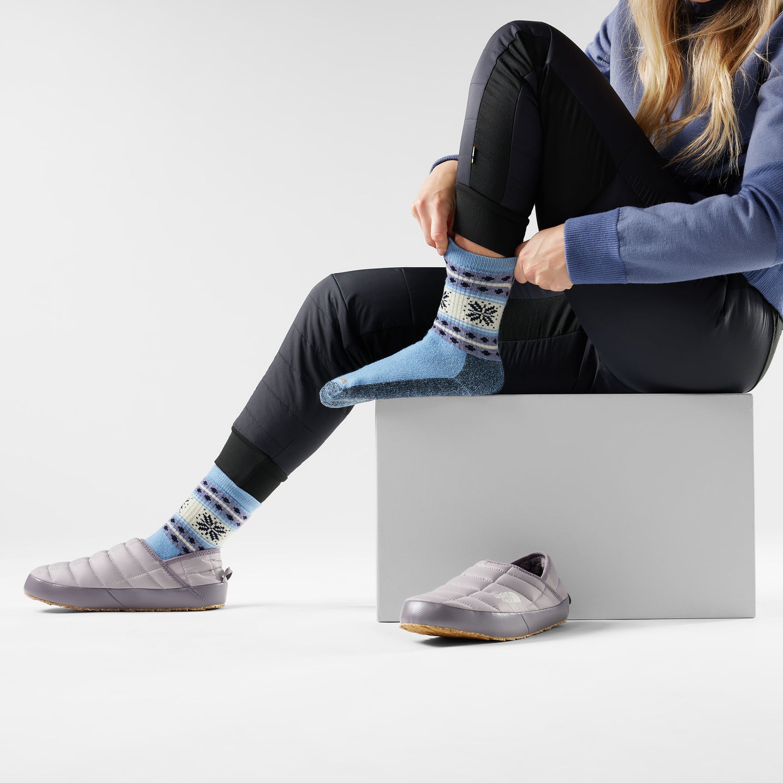 Chaussette tous les jours Cozy Snowflake Dream pour femmes  - voir - 2