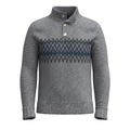 Men's Heavy Henley Sweater Oat Heather - ver - 7