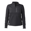 Women's Active Fleece Wind 1/2 Zip Black - ver - 5