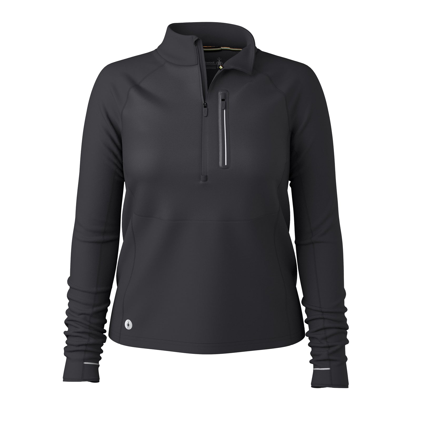 Women's Active Fleece Wind 1/2 Zip Black - ver - 5