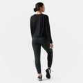 Women's Active Fleece Wind Pant Black - ver - 2