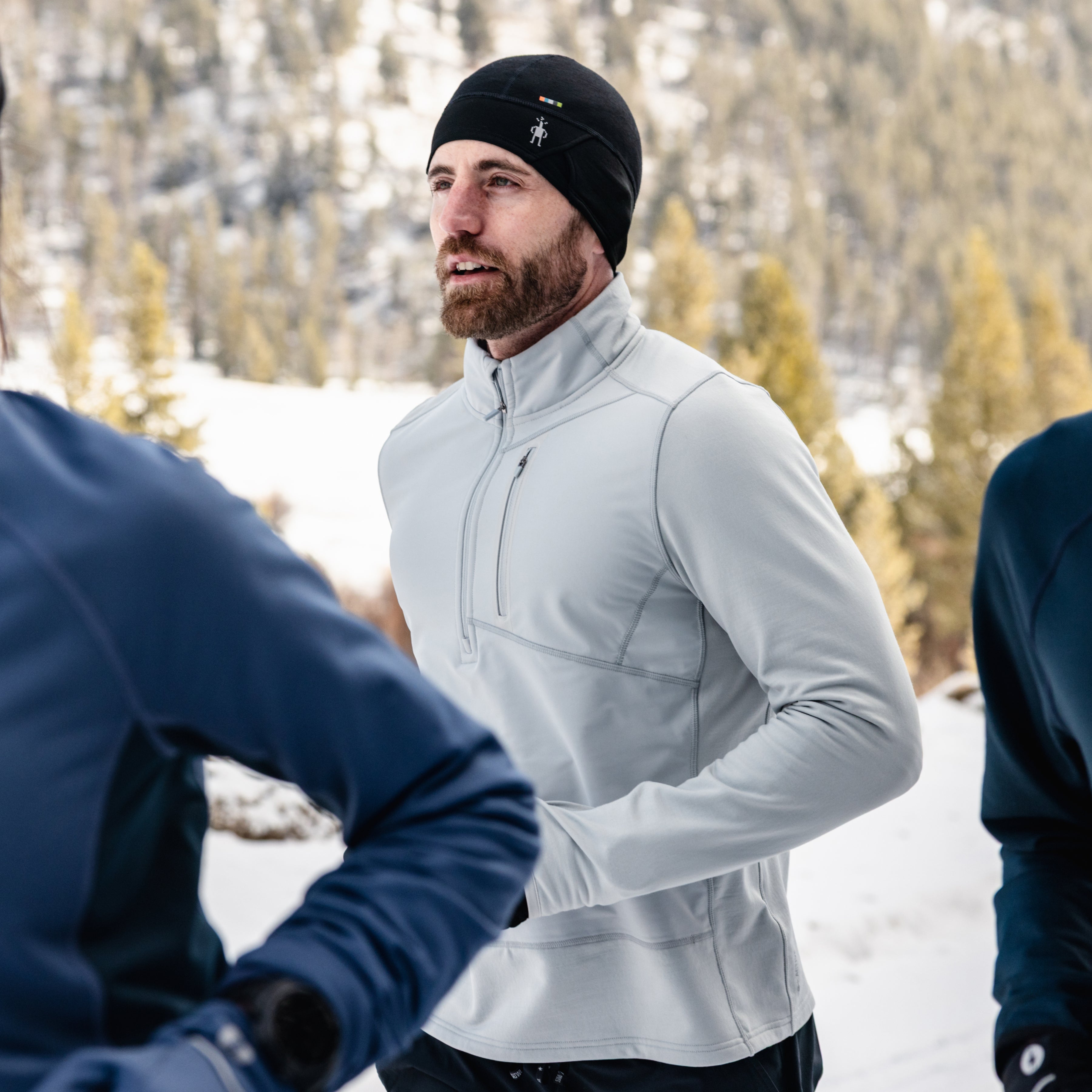 Men's Active Fleece Wind 1/2 Zip - Storm Gray