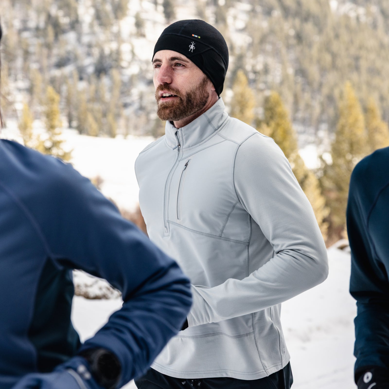 Men's Active Fleece Wind 1/2 Zip Storm Gray - ver - 4