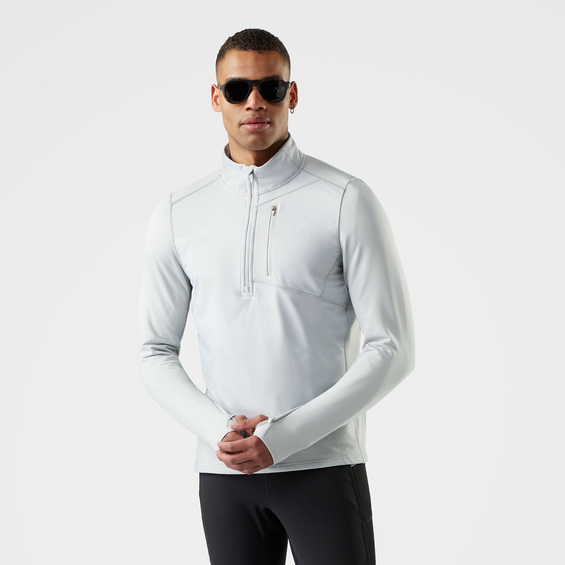 Men's Active Fleece Wind 1/2 Zip - Storm Gray