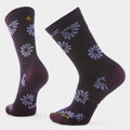 Women's Everyday Floral Crew Socks Medium Gray - ver - 1