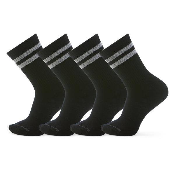 Everyday Athletic Striped Crew Socks 4-Pack