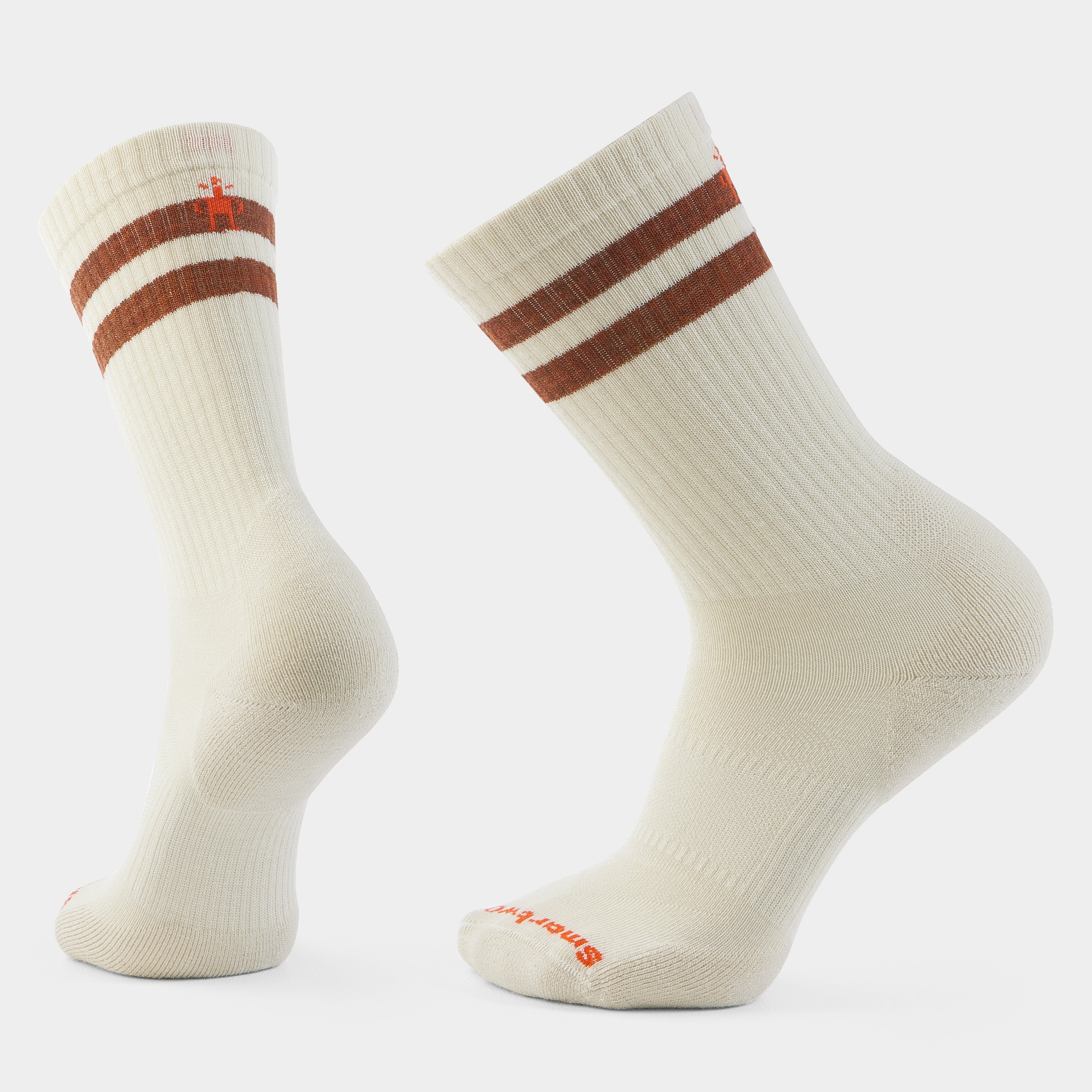 Everyday Athletic Striped Crew Socks - Natural