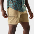 Men's Merino 7" Cargo Hike Short Khaki - ver - 3