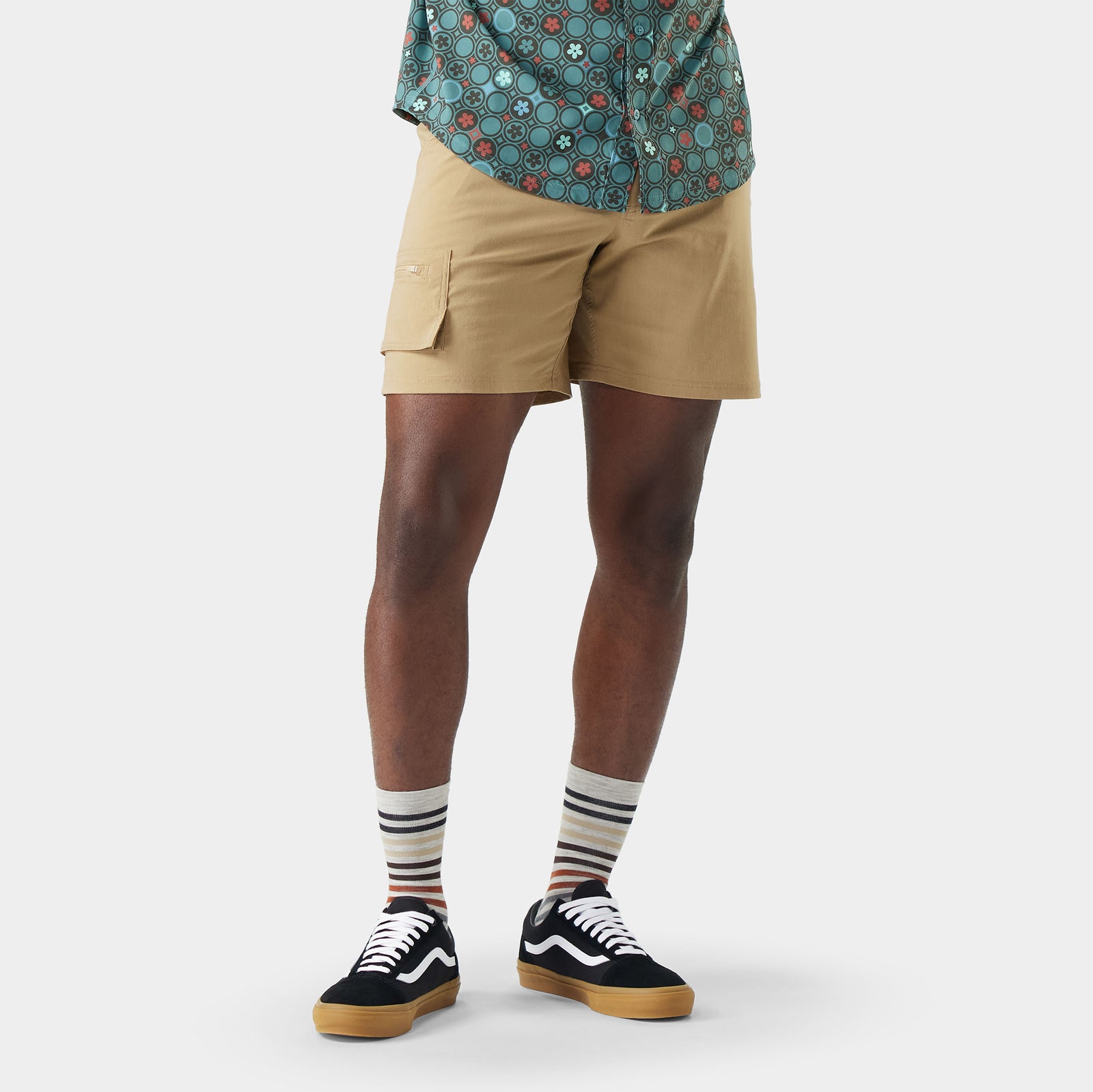 Men's Merino 7" Cargo Hike Short Khaki - ver - 1