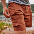 Men's Merino 7" Cargo Hike Short Sable Brown - ver - 6
