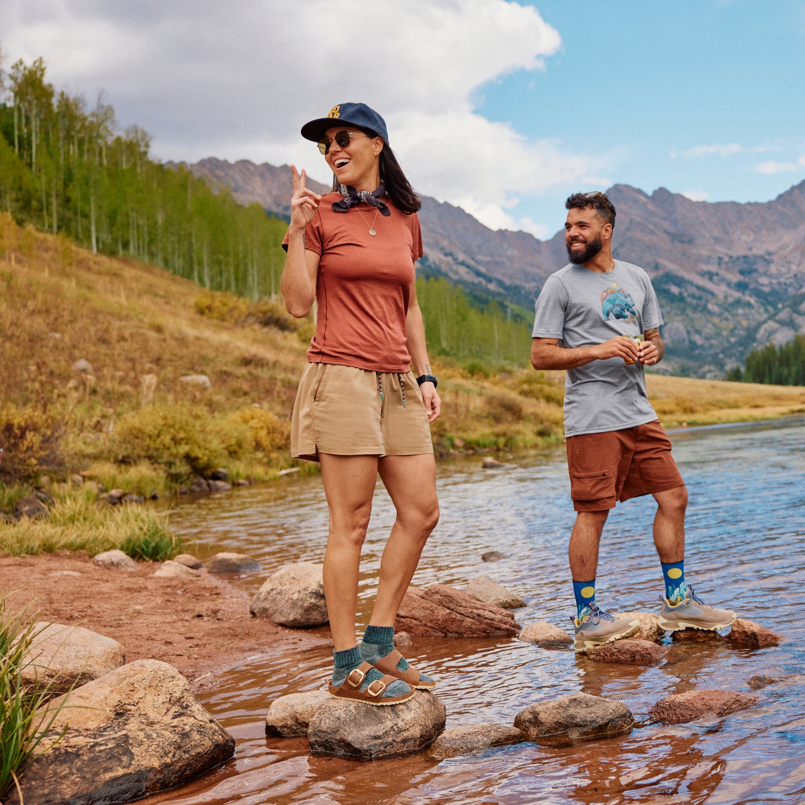 Women's Merino 4" Hike Short Khaki - ver - 5