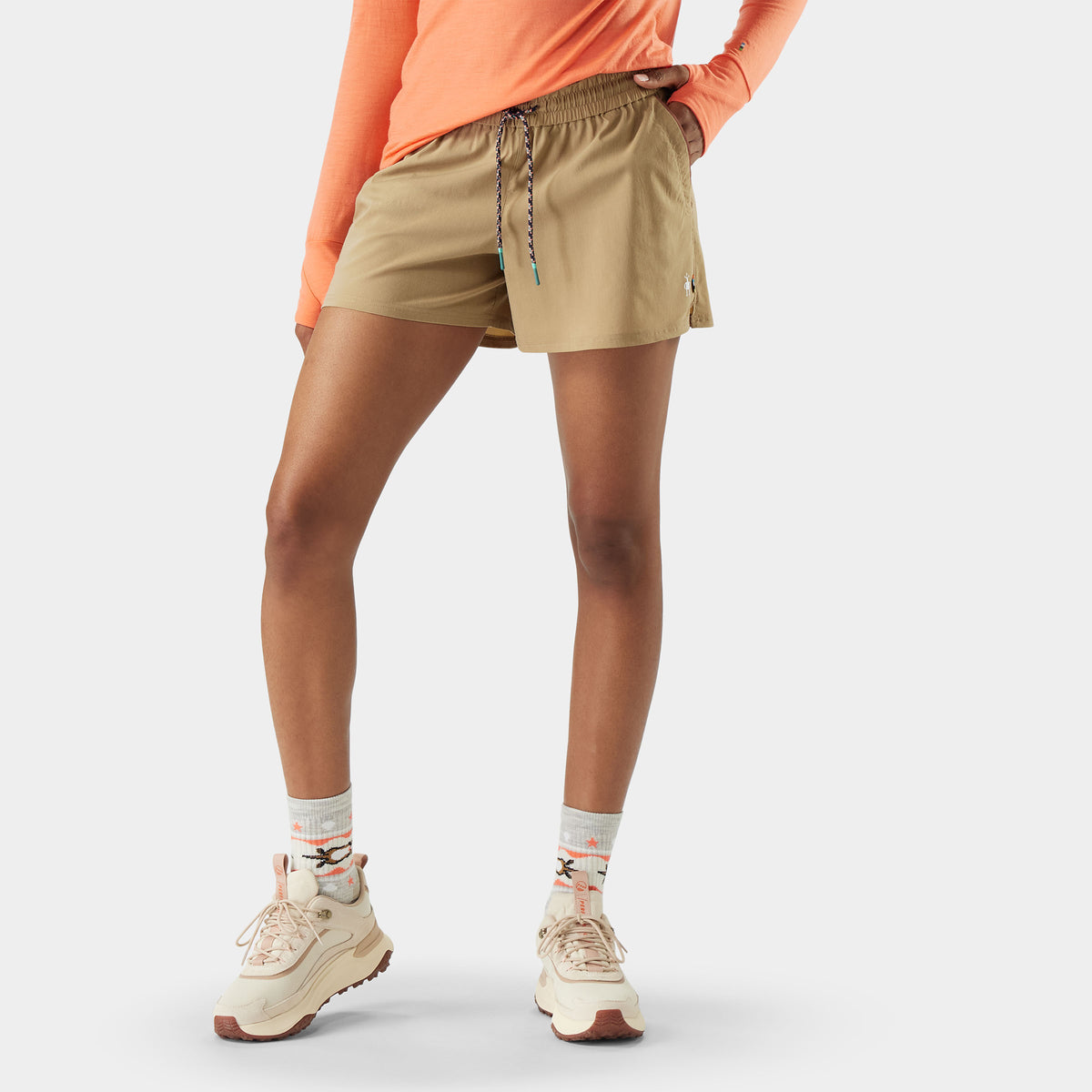 Women's Merino 4" Hike Short Khaki - 1
