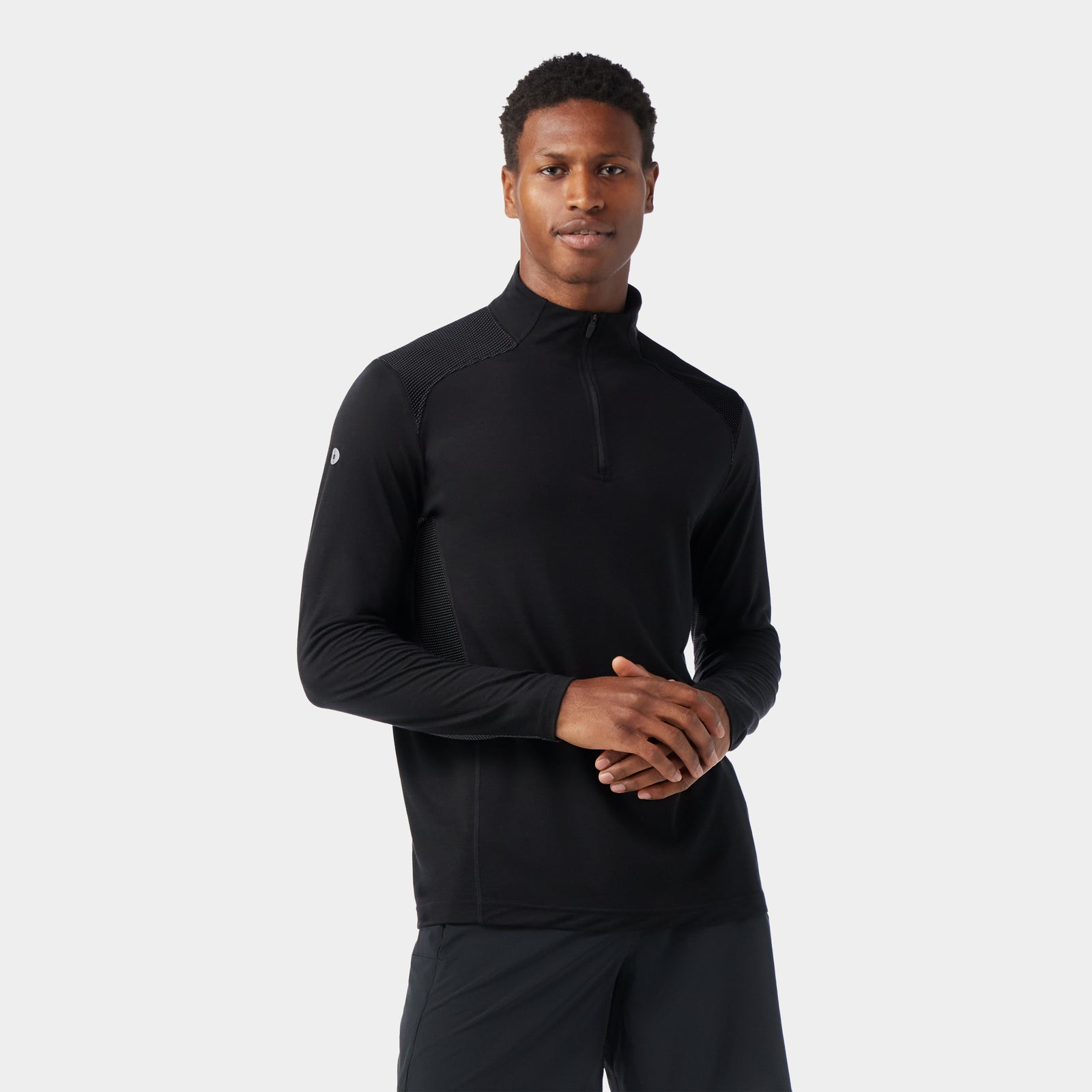 Men's Active Mesh 1/4 Zip Nightfall Blue - ver - 1