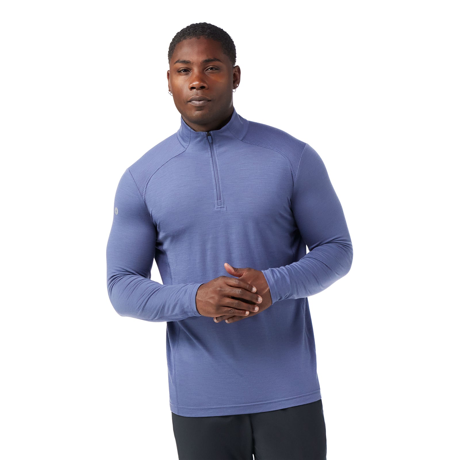 Men's Active 1/4 Zip Nightfall Blue - ver - 1