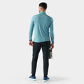 Men's Active Mesh 1/4 Zip Nightfall Blue - ver - 2