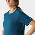 Women's Mountain Bike Short Sleeve Jersey Twilight Blue - ver - 3