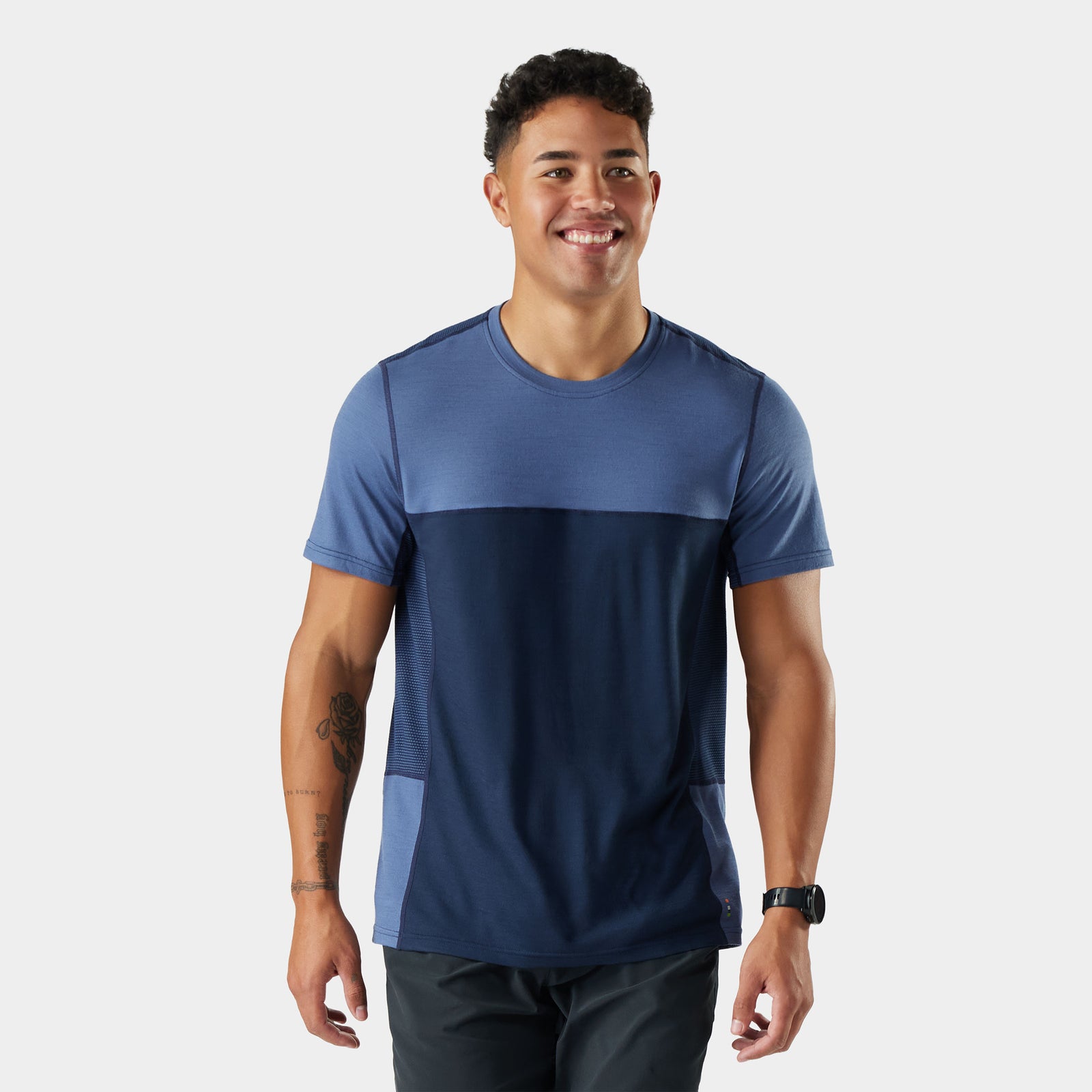 Men's Mountain Bike Short Sleeve Jersey Nightfall Blue-Deep Navy - ver - 1