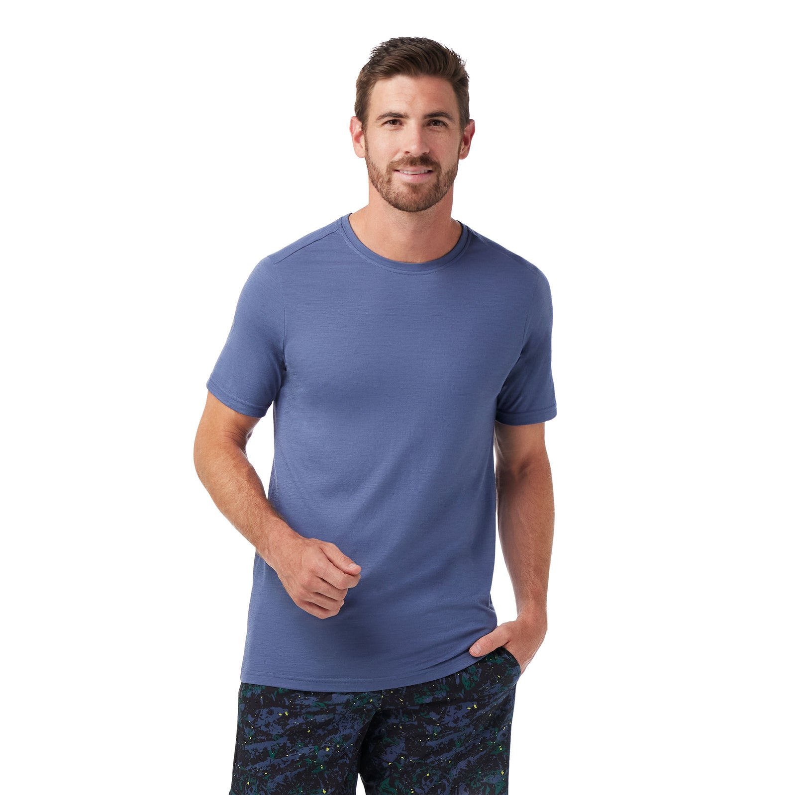 Men's Active Short Sleeve Bronze Olive Heather - ver - 1