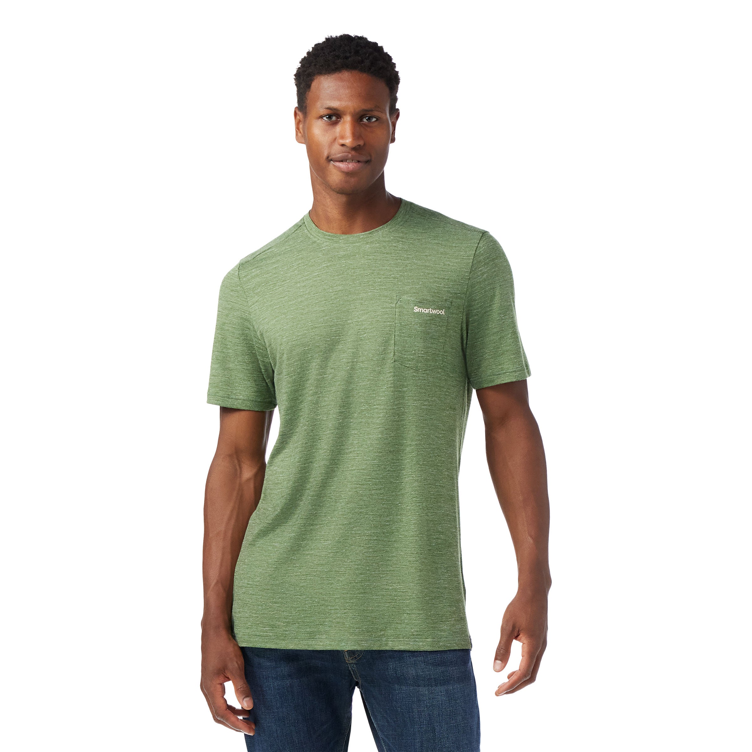 Bear Trail Merino Hemp Blend Short Sleeve Graphic Tee - Black Heather