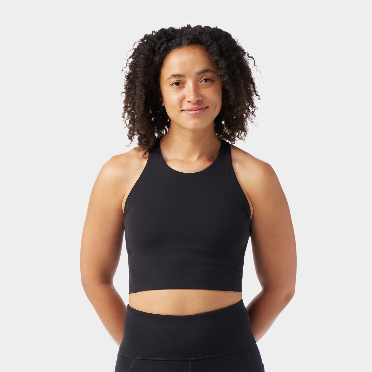 Women's Active Crop Bra Deep Navy - ver - 1
