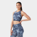 Women's Active Crop Bra Deep Navy - ver - 1