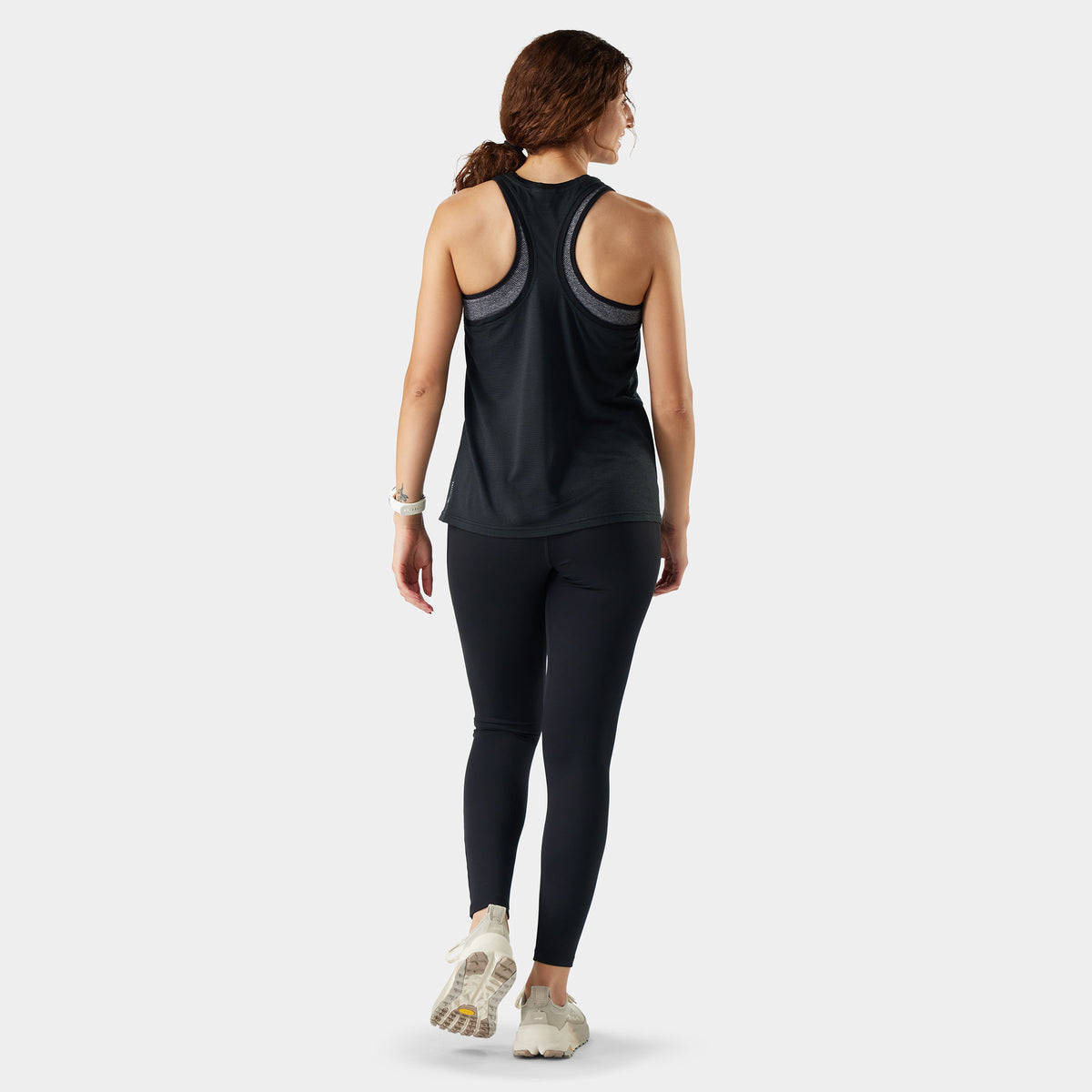 Women's Active Mesh Racerback Tank Black - ver - 2