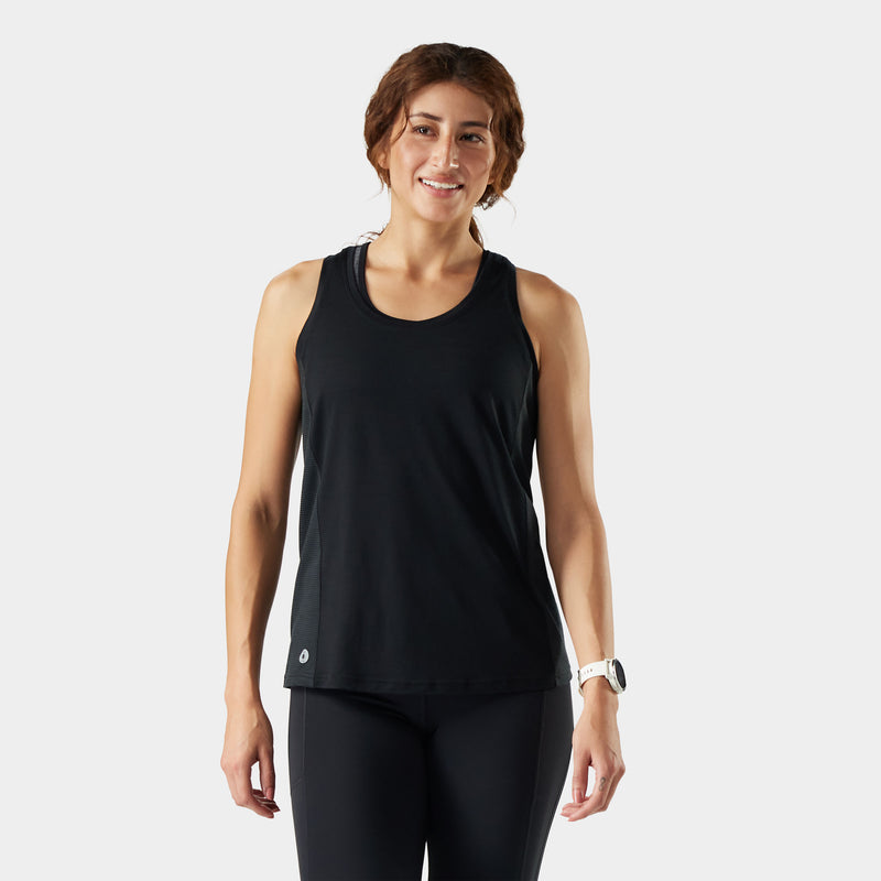 Women's Active Mesh Racerback Tank - Black / L