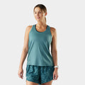 Women's Active Mesh Racerback Tank Purple Storm Heather - ver - 2