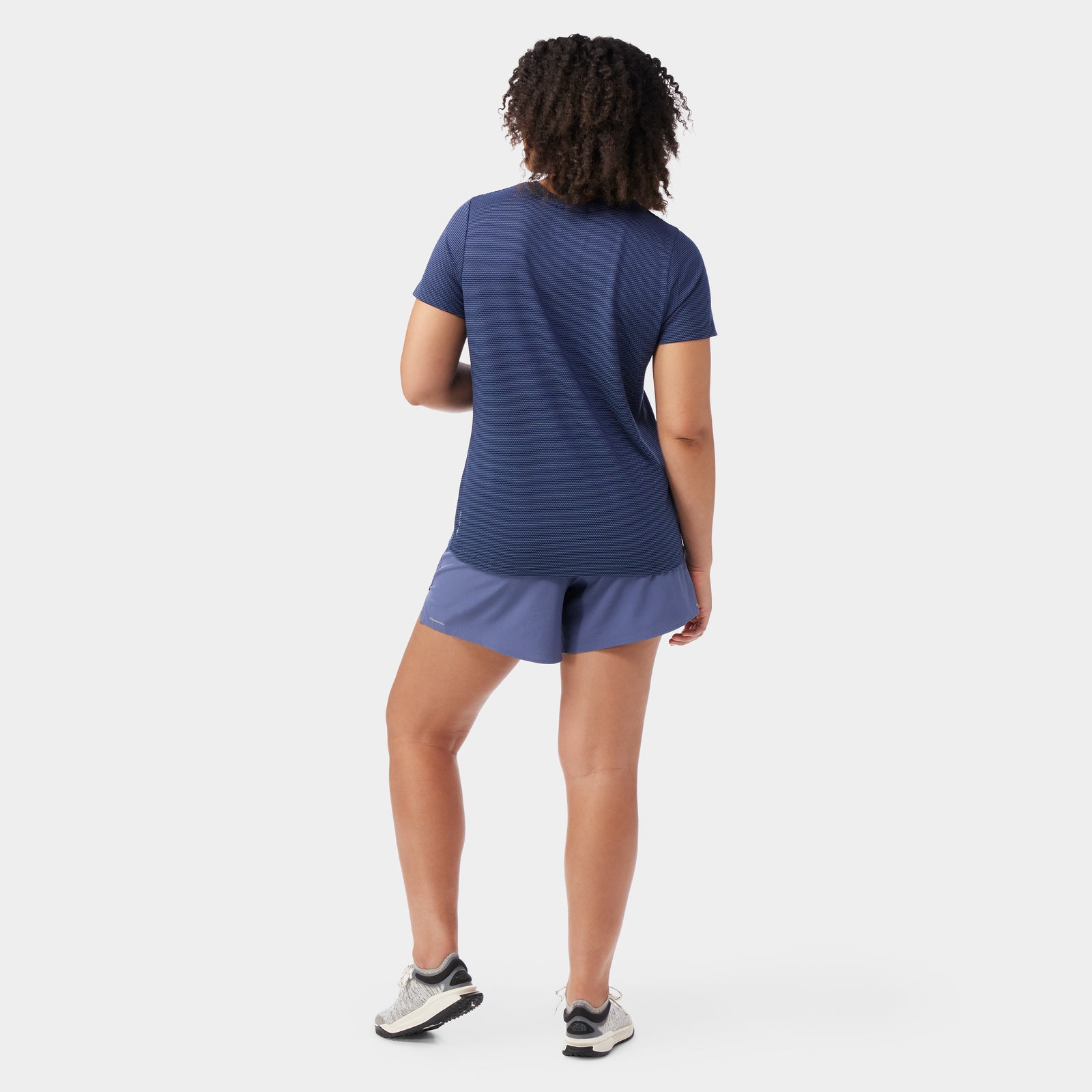 Women's Active Mesh Short Sleeve Nightfall Blue-Deep Navy - ver - 2
