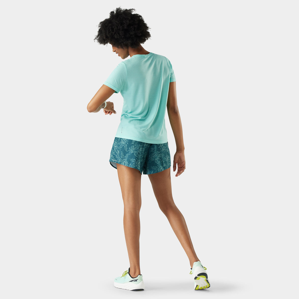 Women's Active Mesh Short Sleeve Pacific Blue - 2