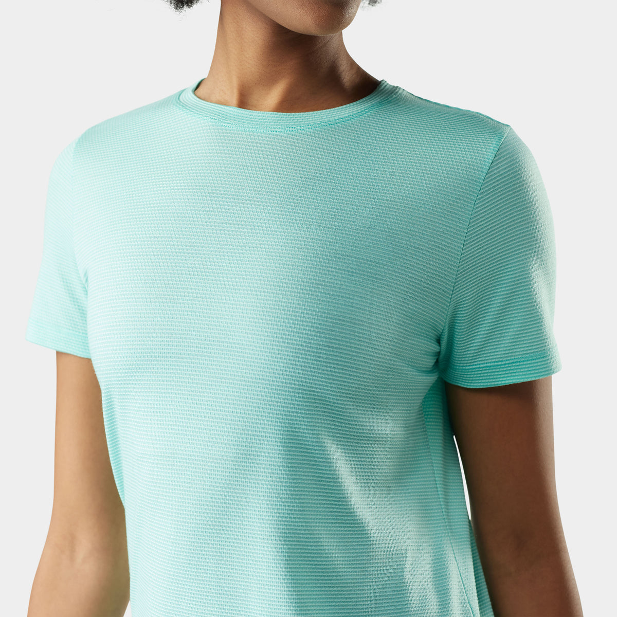 Women's Active Mesh Short Sleeve Pacific Blue - 3