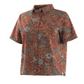 Women’s Everyday Short Sleeve Button Down Multi Floral Party - ver - 4